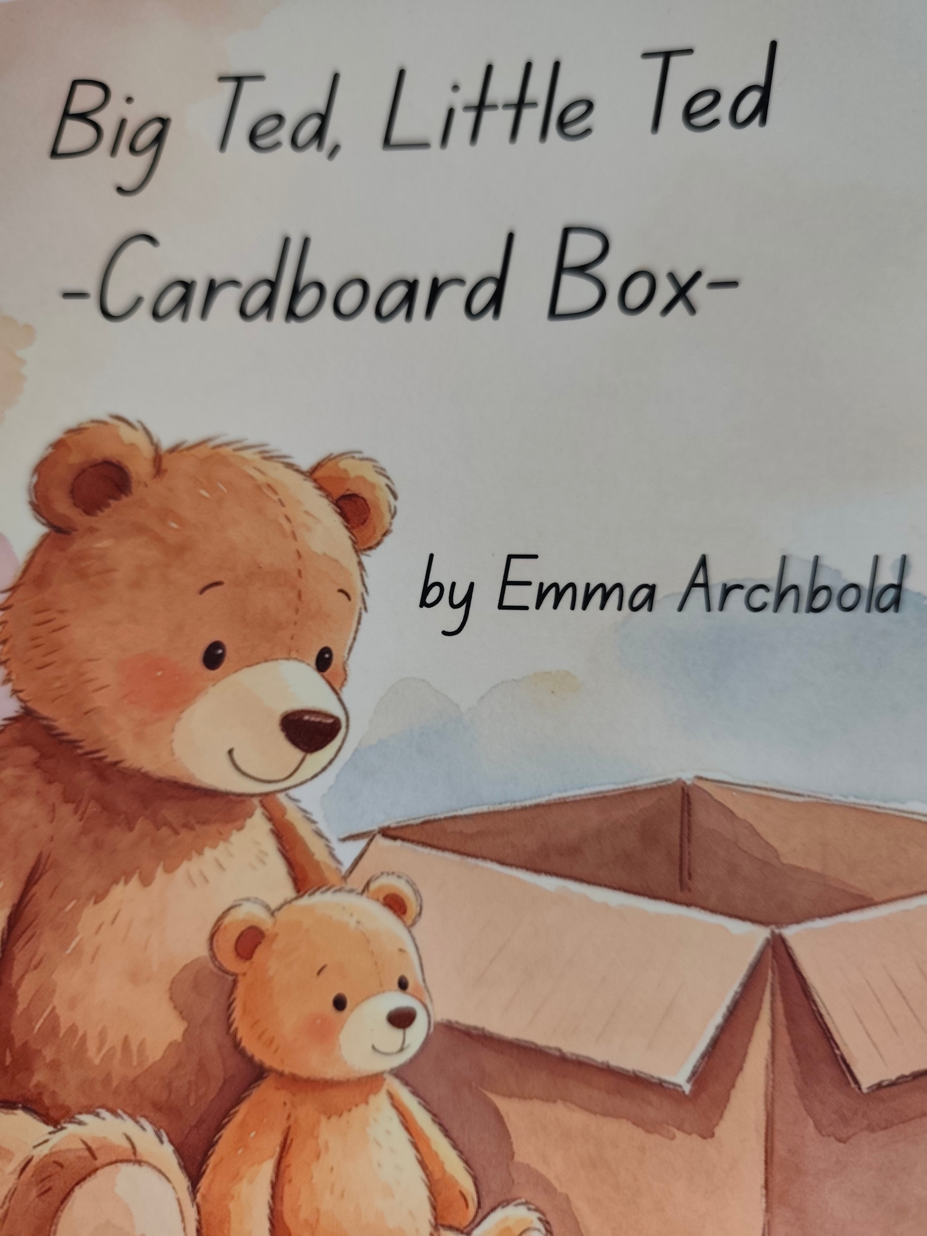 Big Ted Little Ted Cardboard box